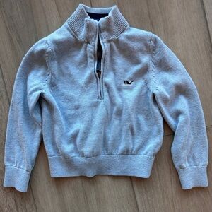 Vineyard Vines | Toddler Boys' Boathouse Quarter-Zip - Jake Blue Heather